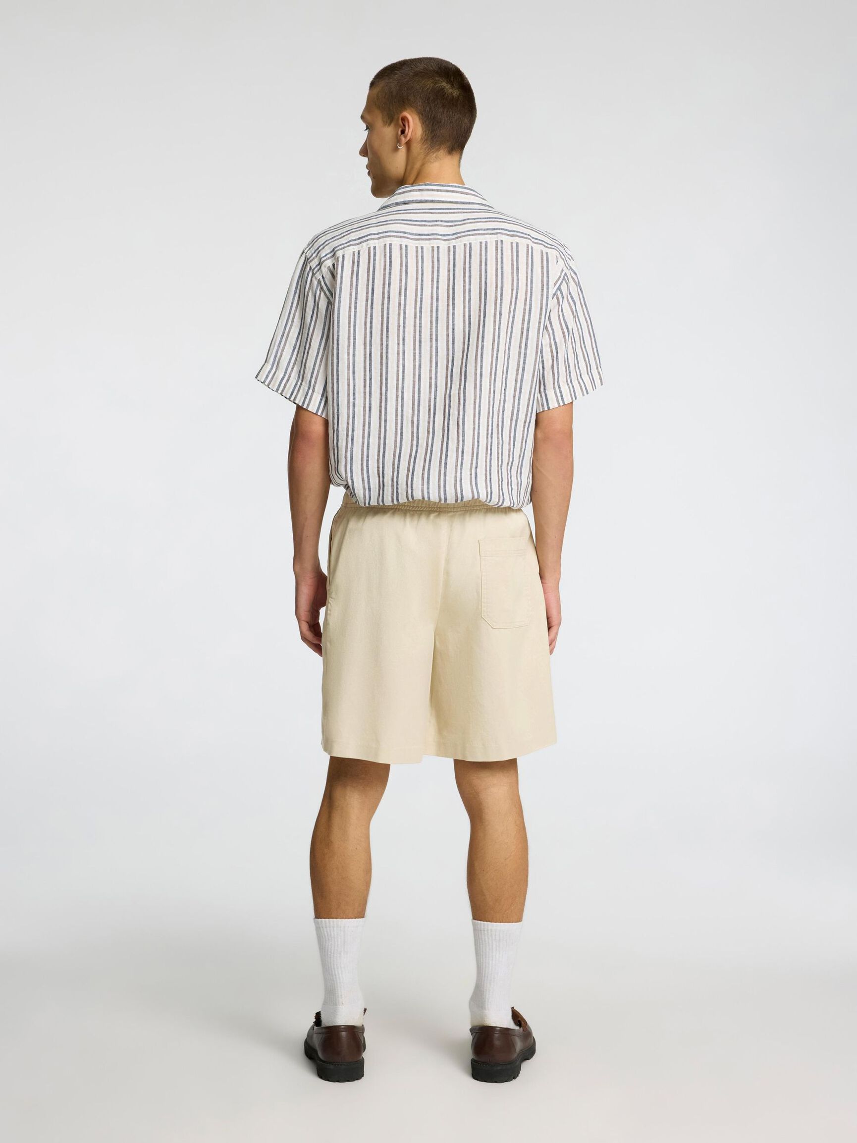 LOOSE FIT SHORTS, Oatmeal, highres