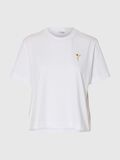 Selected BRODERET T-SHIRT MED RUND HALS, Bright White, highres - 16101219_BrightWhite_1258640_001.jpg