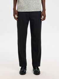 196 STRAIGHT FIT BUKSER, Black, highres