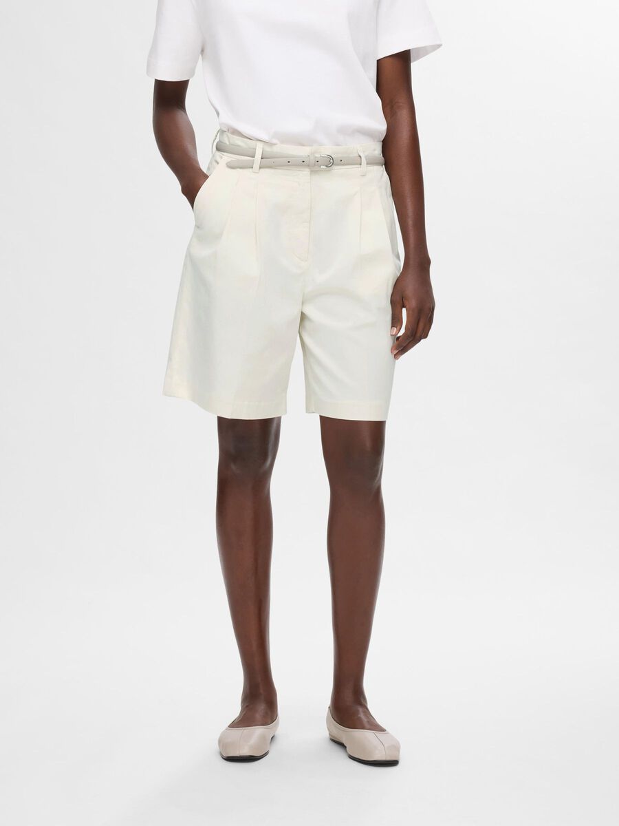 Selected HOOG GETAILLEERD CHINO SHORT, Birch, highres - 16093843_Birch_003.jpg