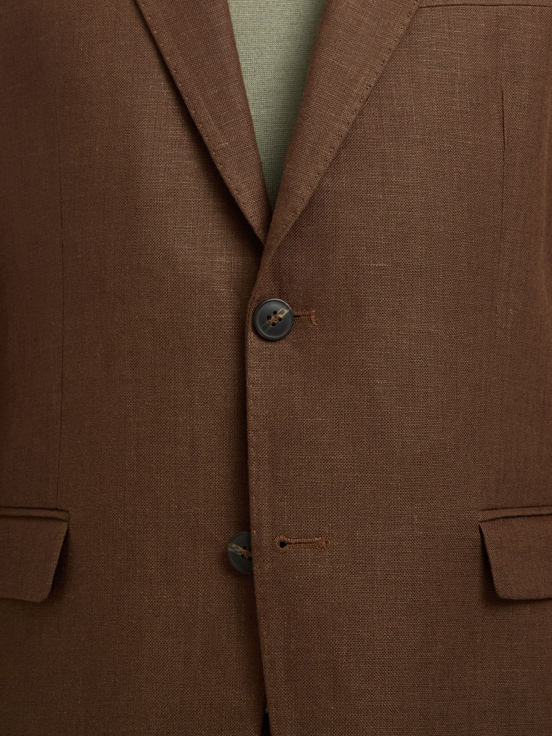REGULAR FIT LINEN BLAZER, Delicioso, highres