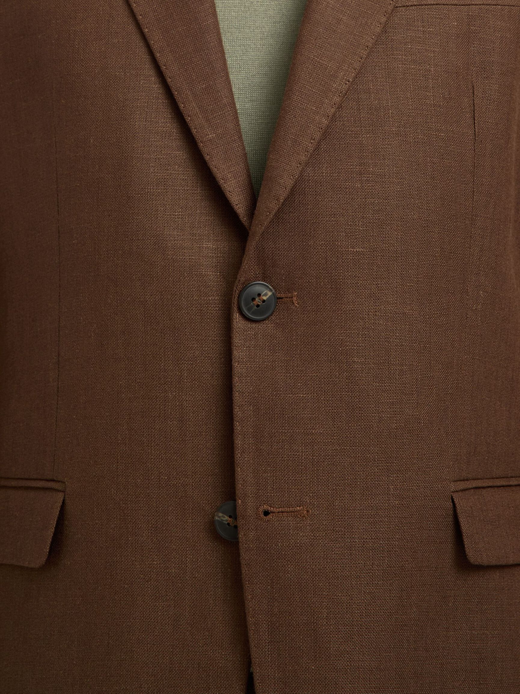 REGULAR FIT LINEN BLAZER, Delicioso, highres