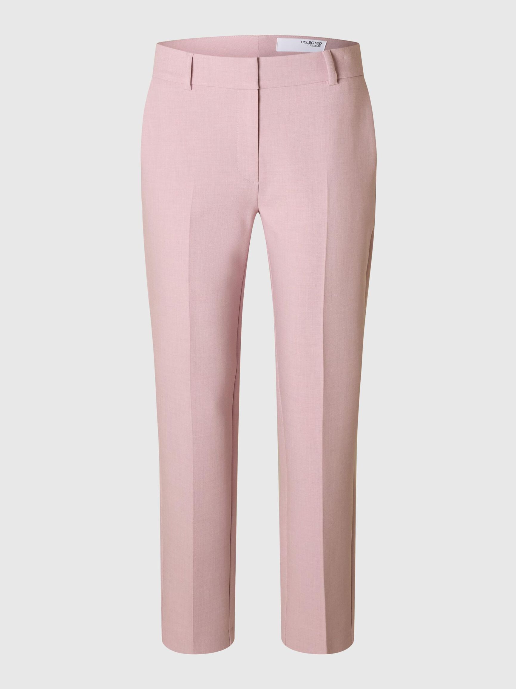 CROPPED TAPERED TROUSERS, Bleached Mauve, highres