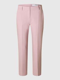 CROPPED TAPERED TROUSERS, Bleached Mauve, highres