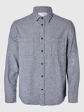 Selected 100% COTTON FLANNEL SHIRT, Medium Blue Melange, highres - 16094899_MediumBlueMelange_1126861_001.jpg