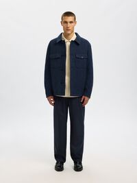 WOLLMIX LOOSE FIT HOSEN, Dark Navy, highres