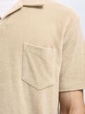 Selected BAUMWOLLMIX KURZARM POLO SHIRT, Pure Cashmere, highres - 16090760_PureCashmere_006.jpg