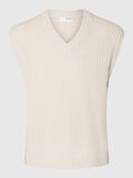 Selected WOOL BLEND KNITTED VEST, Tofu, highres - 16094583_Tofu_001.jpg