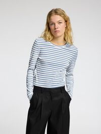 STRIBET LANGÆRMET T-SHIRT, Endless Sky, highres