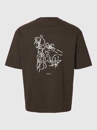 TRYCKTA T-SHIRT MED RUND HALSRINGNING, Delicioso, highres