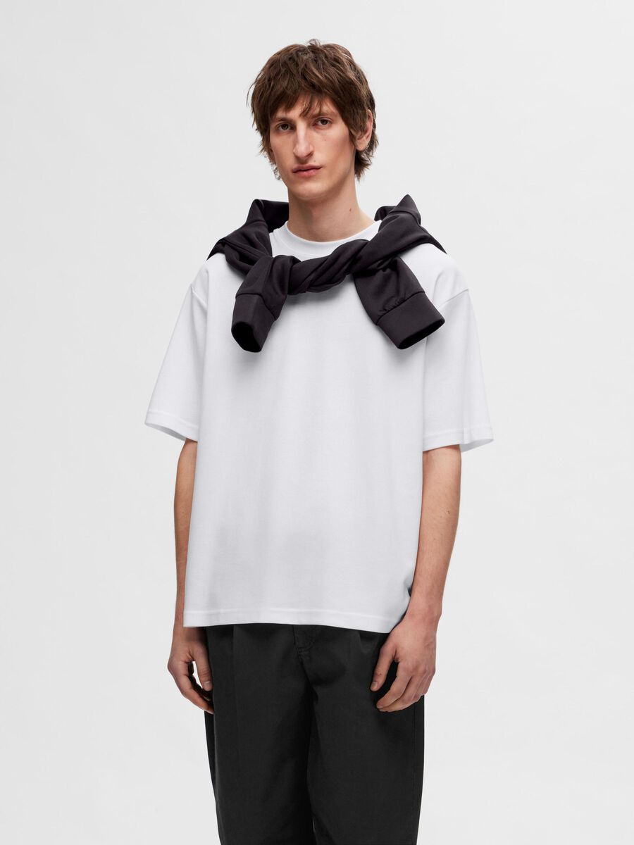 Selected 3 PACK LOOSE FIT T-SHIRT, Bright White, highres - 16097972_BrightWhite_003.jpg
