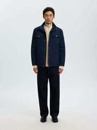 HALF ZIP PULLOVER, Oatmeal, highres