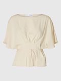 Selected VISKOSEMIX PLISSEE BLUSE, Birch, highres - 16097803_Birch_001.jpg