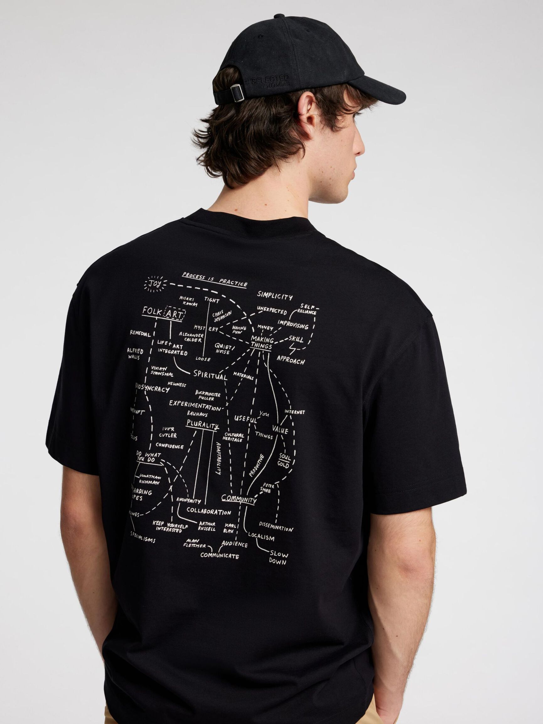PRINTED T-SHIRT, Black, highres