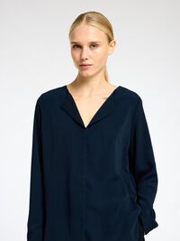 LANGARM HEMD, Dark Sapphire, highres