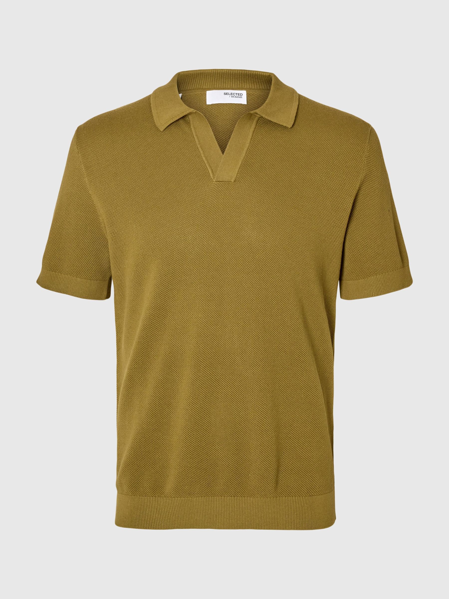REGULAR FIT COTTON POLO SHIRT, Dried Herb, highres