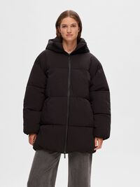 ADJUSTABLE PUFFER JACKET, Black, highres