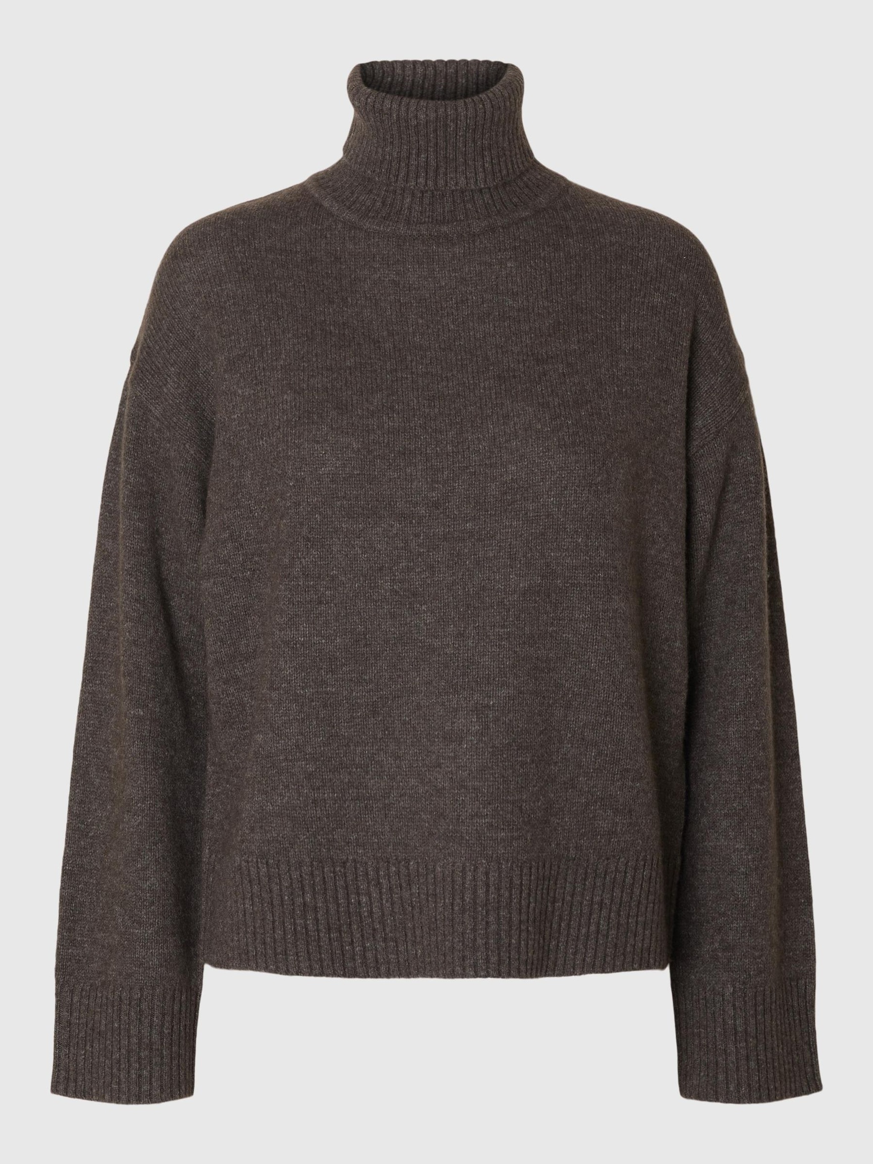 WOOL BLEND ROLL NECK JUMPER, After Dark, highres