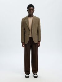 LONG-SLEEVED KNITTED JUMPER, Savannah Tan, highres