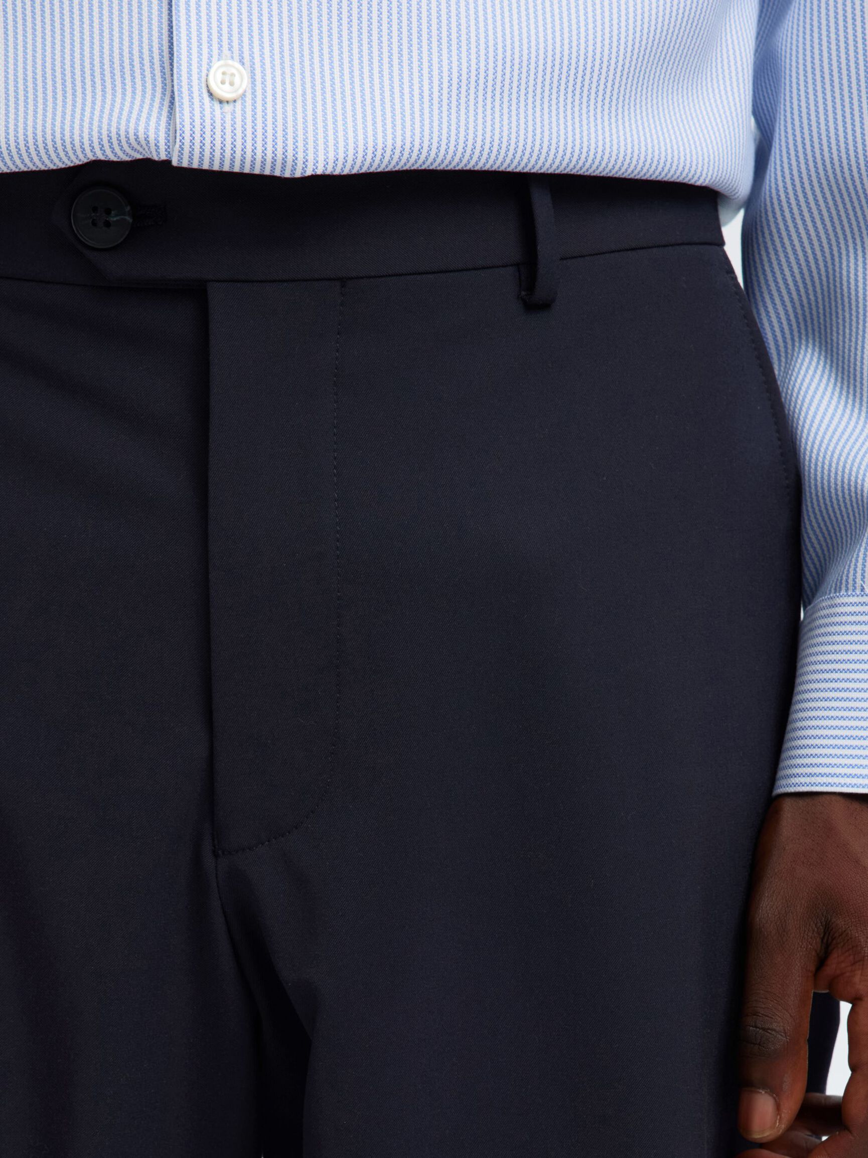 220 LOOSE FIT  SUIT TROUSERS, Navy Blazer, highres