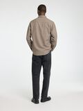 Selected LONG SLEEVED FLANNEL SHIRT, Chocolate Torte, highres - 16095733_ChocolateTorte_1143929_004.jpg