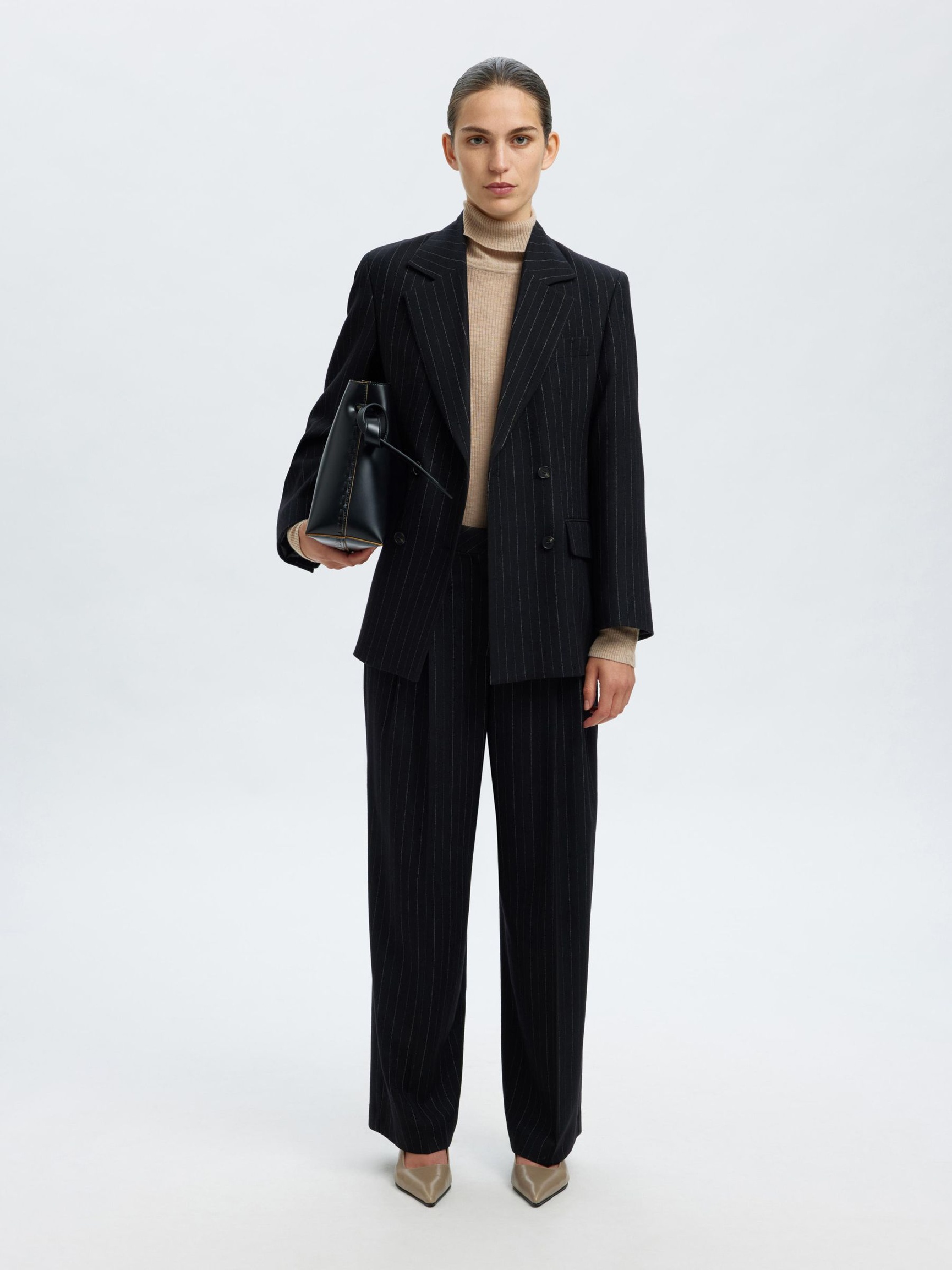 WOOL BLEND TURTLENECK, Island Fossil, highres