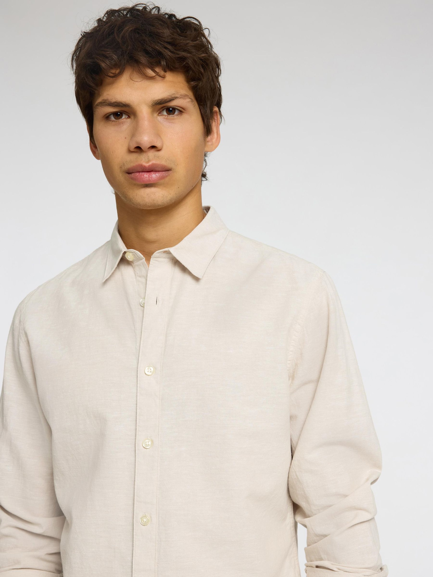 LONG SLEEVED SHIRT, Pure Cashmere, highres