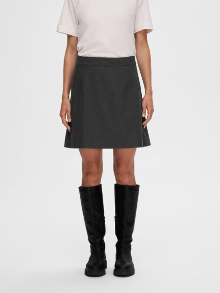 Selected TAILORED WOOL BLEND MINI SKIRT, Dark Grey Melange, highres - 16092655_DarkGreyMelange_003.jpg