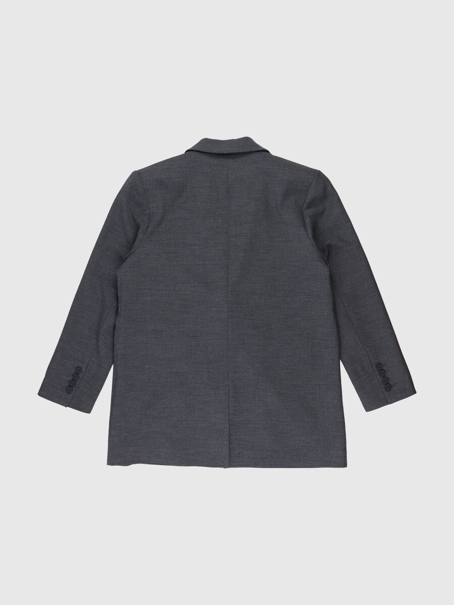 Selected VISKOSEMIX RELAXED BLAZER, Dark Grey Melange, highres - 80000209_DarkGreyMelange_002.jpg