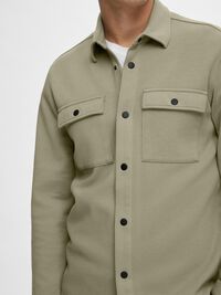KLASSISCHES OVERSHIRT, Vetiver, highres