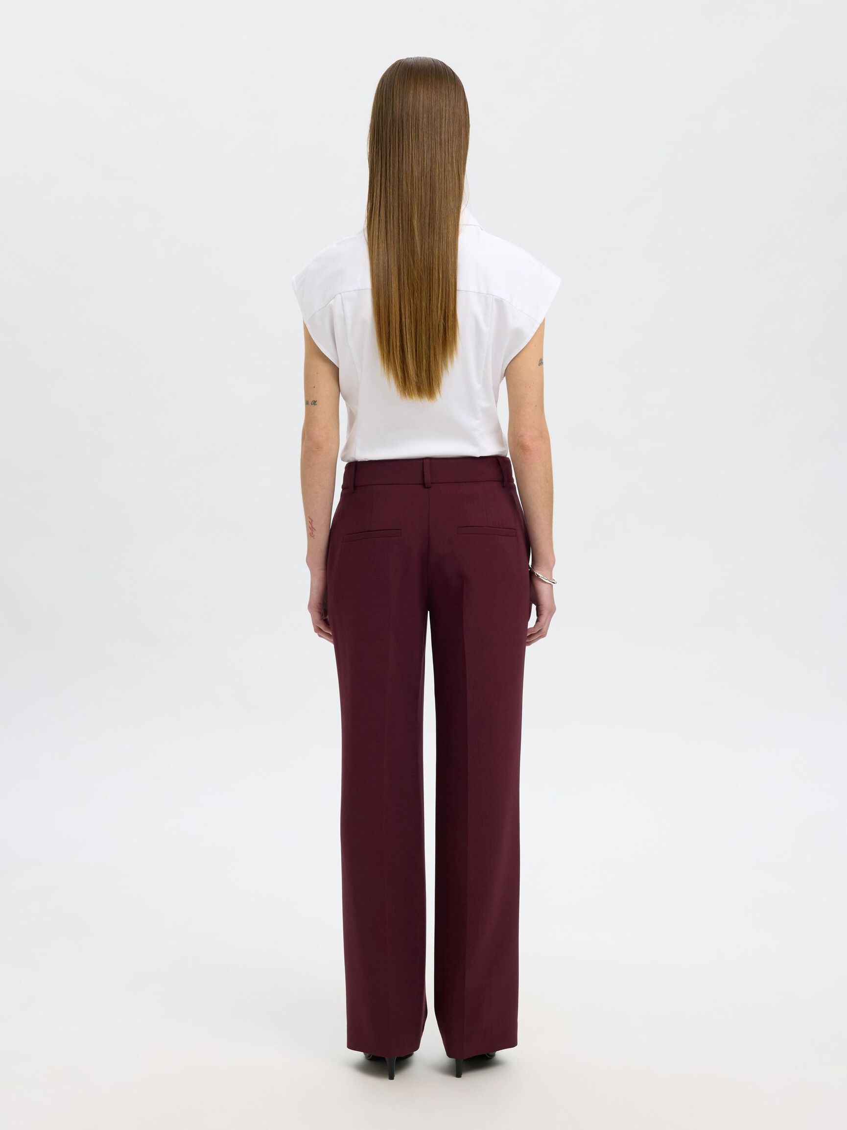 TAILORED WIDE-LEG TROUSERS, Fig, highres