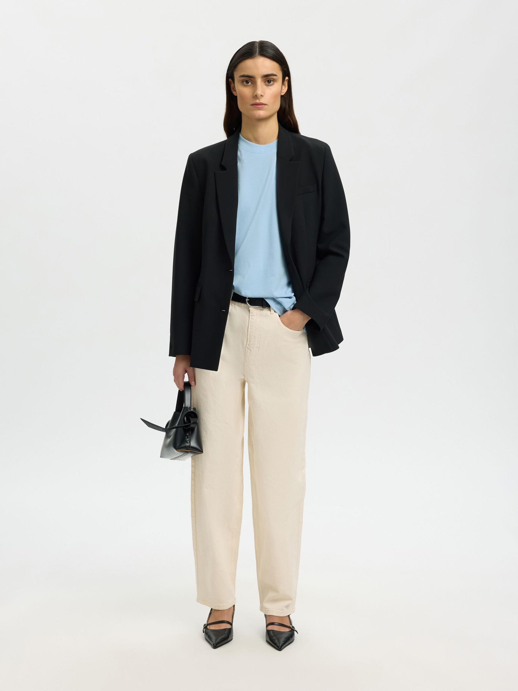 ESSENTIAL OVERSIZED T-SHIRT, Cashmere Blue, highres