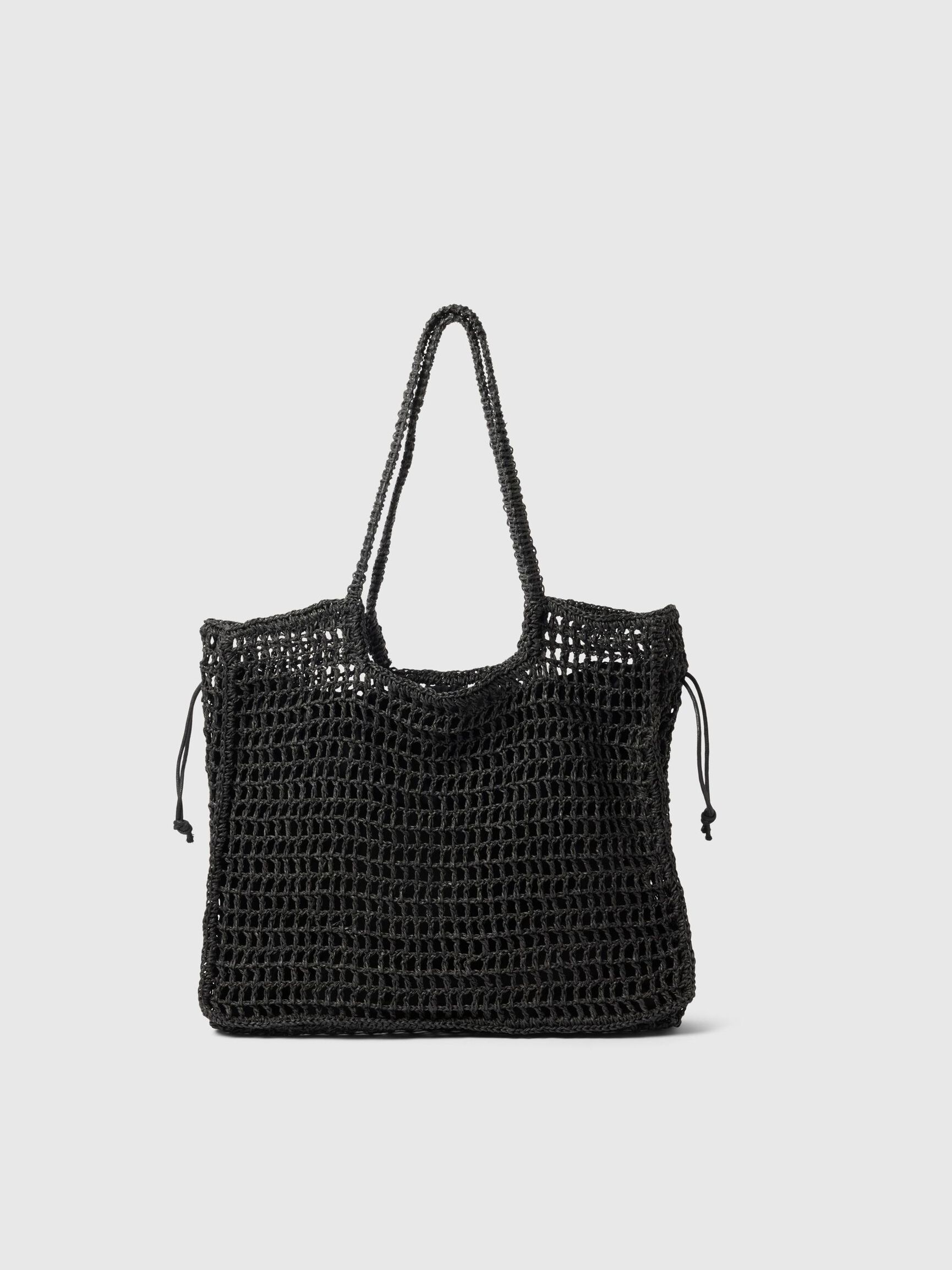 PAILLE CABAS, Black, highres