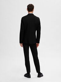 VISCOSE BLEND SLIM FIT BLAZER, Black, highres