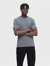 REGULAR T-SHIRT, Medium Grey Melange, highres