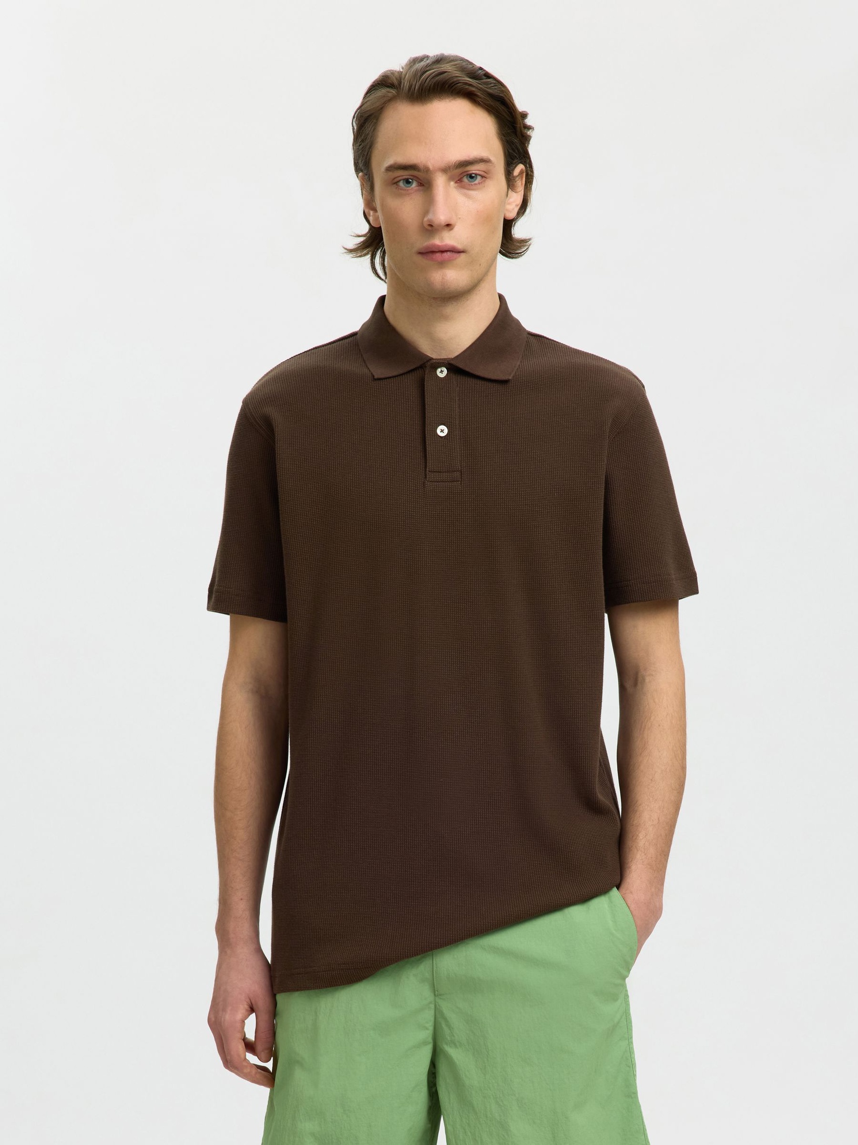 KORTE ÆRMER POLO, Bracken, highres
