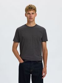 3-PACK COTTON T-SHIRT, Dark Grey Melange, highres