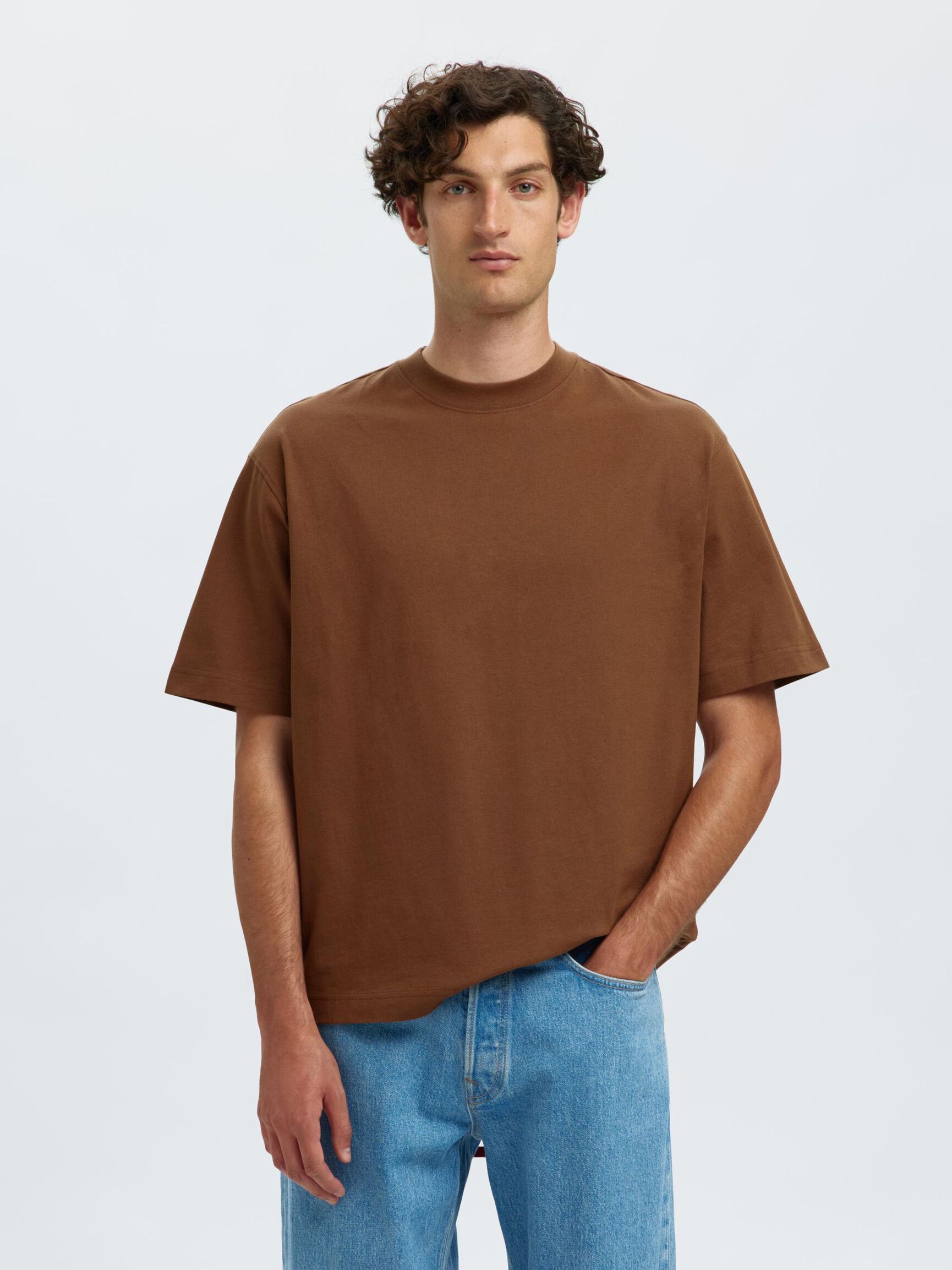 BAUMWOLL T-SHIRT, Soft Silt, highres