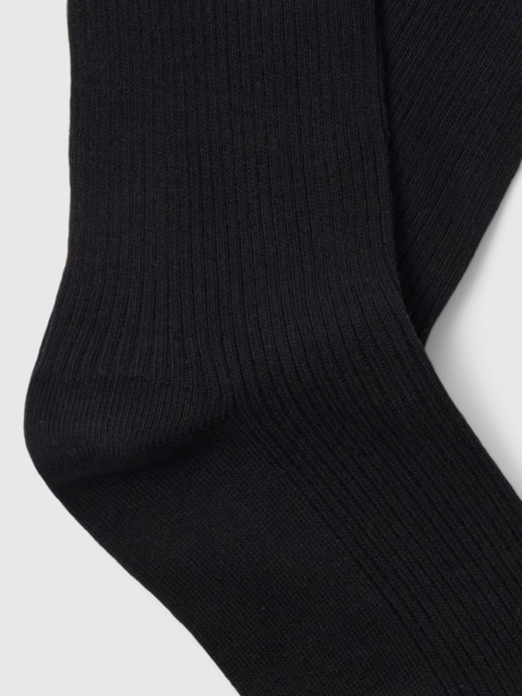 5 PACK SOCKS, Black, highres