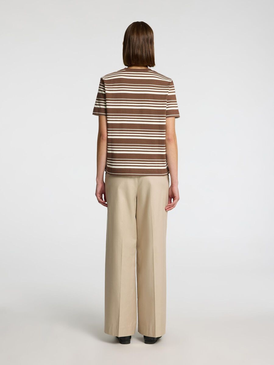 Selected BOXY FIT  SHORT-SLEEVED T-SHIRT, Chestnut, highres - 16099323_Chestnut_1221914_004.jpg