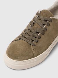 CHUNKY WILDLEDER SNEAKERS, Grape Leaf, highres