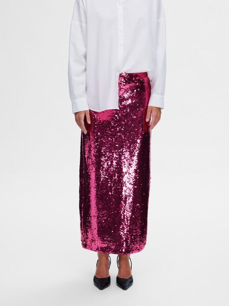 Selected À SEQUINS JUPE LONGUE, Phlox Pink, highres - 16093166_PhloxPink_003.jpg