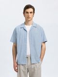 Selected GESTREEPT OVERHEMD MET KORTE MOUWEN, Light Blue, highres - 16097690_LightBlue_1183949_003.jpg