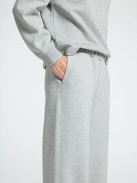 VIDE BEN SWEATBUKSER, Light Grey Melange, highres