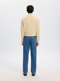 220 LOOSE FIT JEANS, Medium Blue Denim, highres