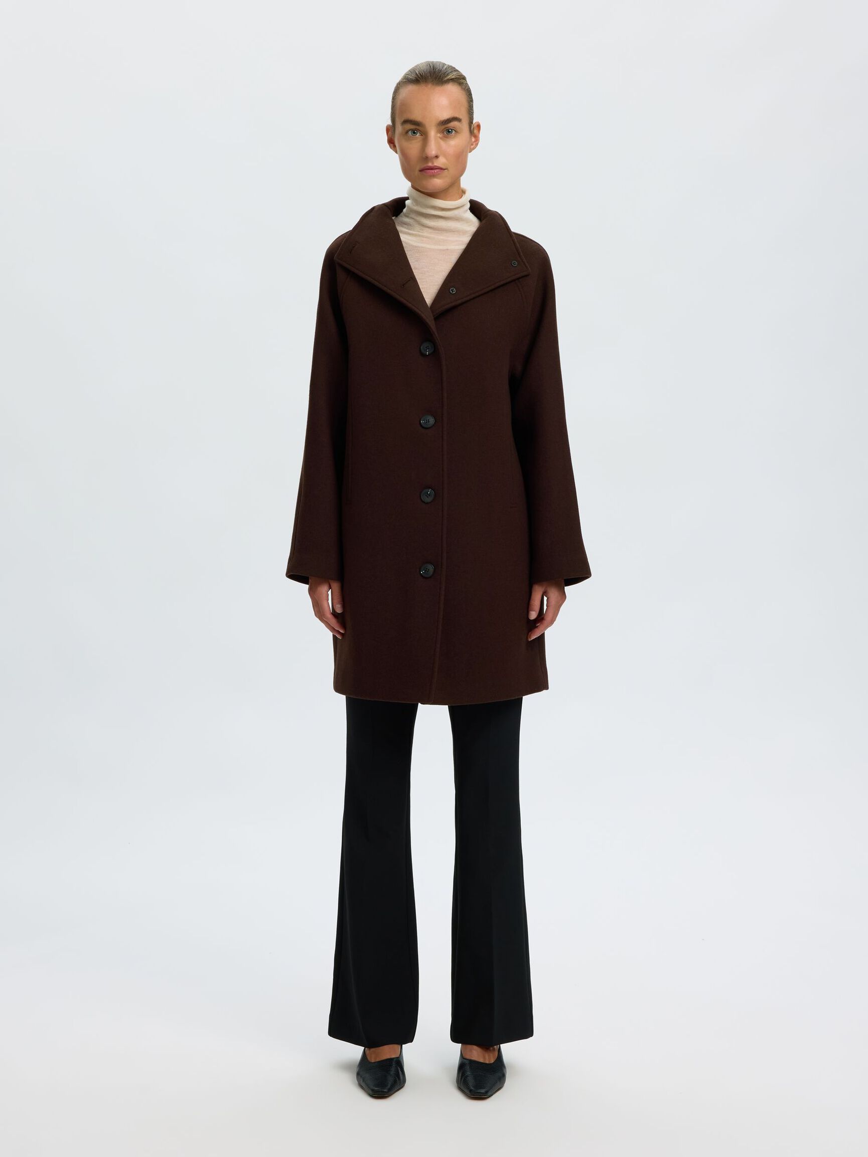 WOOL BLEND COAT, Delicioso, highres