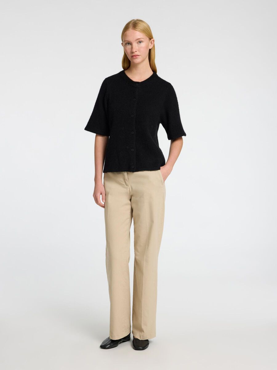 Selected WOLMIX KORTE MOUWEN VEST, Black, highres - 16096194_Black_005.jpg