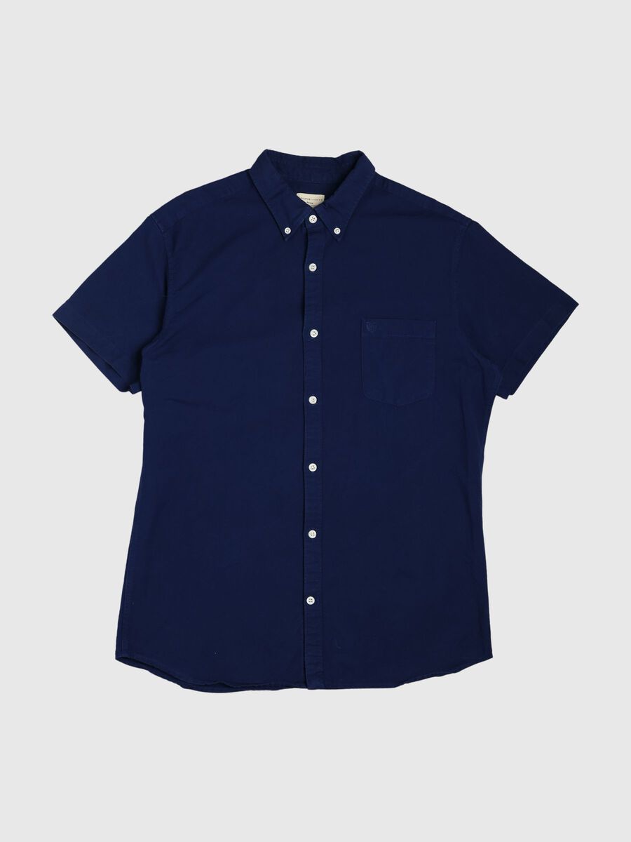 Selected OXFORD - STRAIGT FIT SHIRT, Dark Sapphire, highres - 80000113_DarkSapphire_001.jpg