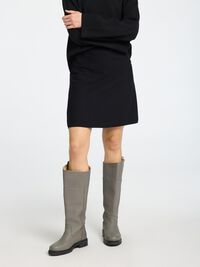 VISKOSEMIX STRICK MINIROCK, Black, highres