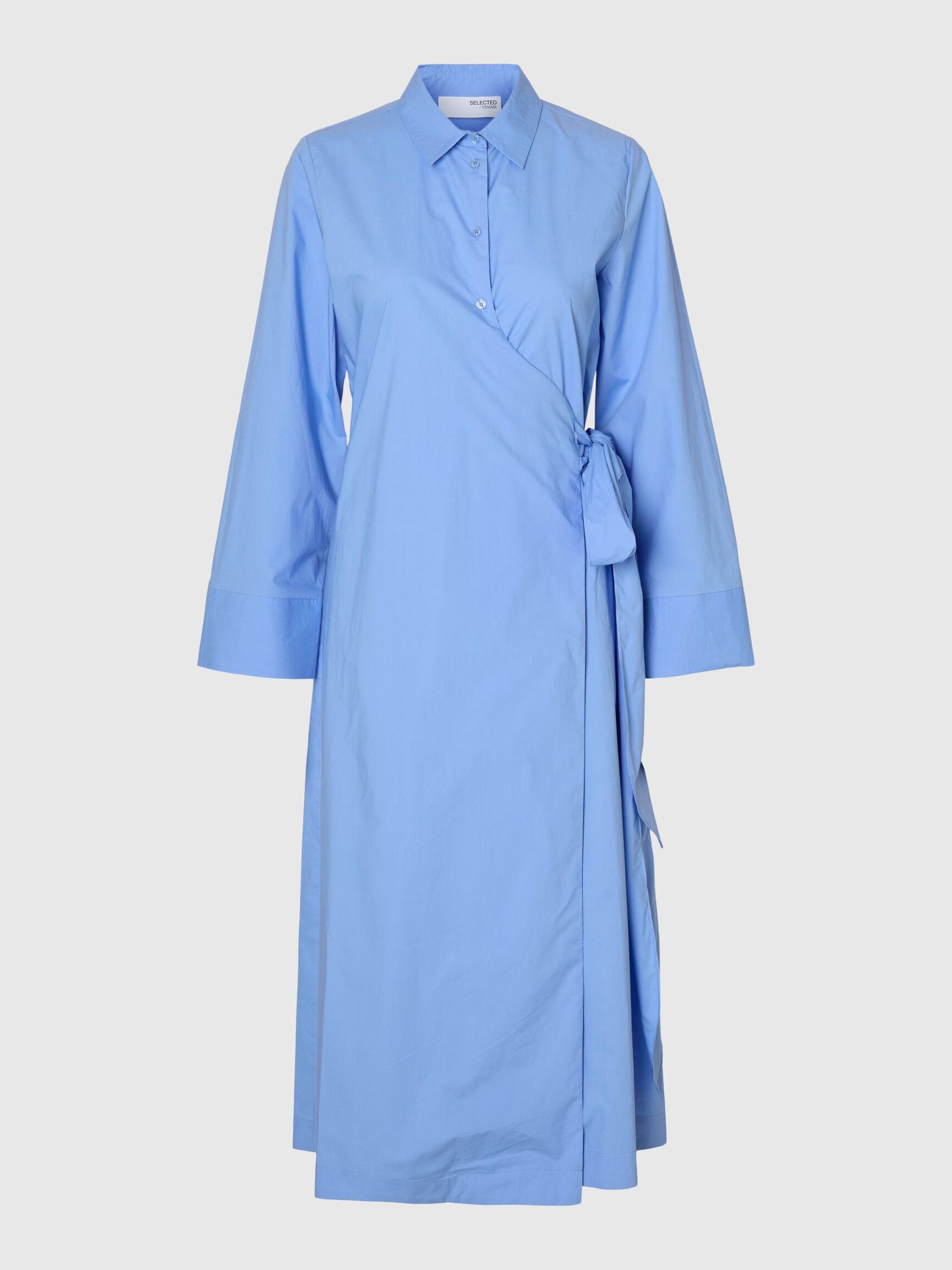 ELEGANTES WICKELKLEID, Cornflower Blue, highres